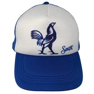Sauza Snapback Trucker Cap Blue One Size Adjustable Mesh Back Drink Smart